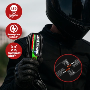 Ładowarka do Akumulatorów Motocyklowych Kewig B12 – Prostownik Mini z Podłączeniem do Akumulatora, USB-C z Gniazdka lub Powerbanku, Inteligentna z Zabezpieczeniami
