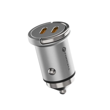 FORCELL F-ENERGY Mini-Autoladegerät 2 x Typ C PD QC3.0 3A 30W
