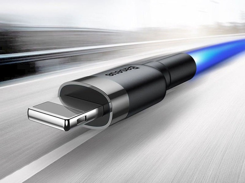 Kabel 2m Baseus Keviar USB Lightning für iPhone iPad iPod 1.5A Czarny