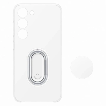 Etui Samsung Clear Gadget Case do Samsung Galaxy S23 pokrowiec ring holder podstawka przezroczyste