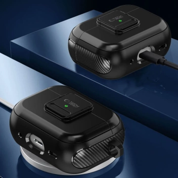 Defender Hook MagSafe Schutzhülle für Kopfhörer für Apple Airpods Pro 1/2 Schwarz