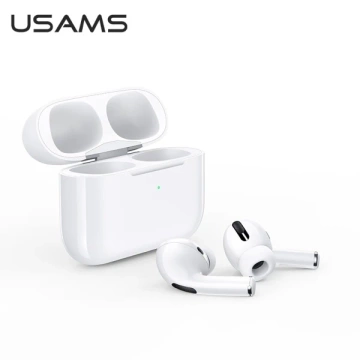 Bluetooth 5.0 Kopfhörer USAMS TWS Emall Serie kabellos weiß/weiß BHUYM01 (US-YM001)