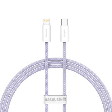 Baseus Dynamic 2 Series kabel do szybkiego ładowania USB-C - Lightning 20W 480Mb/s 1m fioletowy