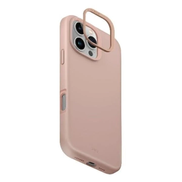 Etui do iPhone 16 Pro UNIQ Lino Hue MagSafe Silikon Różowe