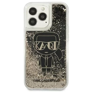 Etui ochronne na telefon Karl Lagerfeld KLHCP13LLGGKBK do Apple iPhone 13 Pro / 13 6,1" czarny/black hardcase Liquid Glitter Gatsby