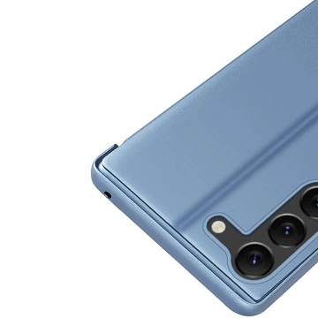 Clear View Case für Samsung Galaxy S23 Plus Flipcover blau