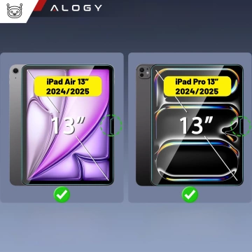 Szkło hartowane do Apple iPad Air 13” 1 / 2 / 2024-2025 / Pro 13 7 / 8 / 2024-2025 Alogy Screen Protector Pro+ 9H 