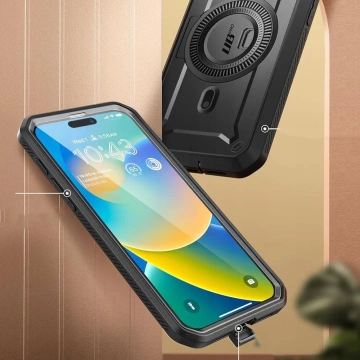 Supcase UB Pro Mag oder MagSafe Hülle für iPhone 15 Pro Schwarz