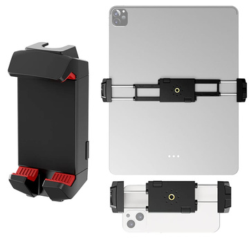 Uchwyt obrotowy 360 Alogy na telefon tablet do statywu tripodu 1/4 cala zimna stopka Czarny