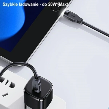 USMAS USB-C auf Lightning PD Schnellladekabel 1,2 m lila