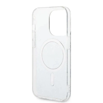 Zestaw Guess GUBPP14XHMEACSK Hülle Ladegerät iPhone 14 Pro Max 6,7" czarny/schwarz Hartschale MagSafe Marble