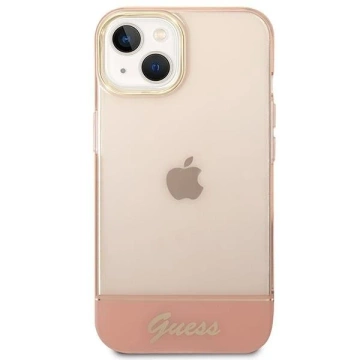 Etui Guess GUHCP14MHGCOP do Apple iPhone 14 Plus 6,7" różowy/pink hardcase Translucent