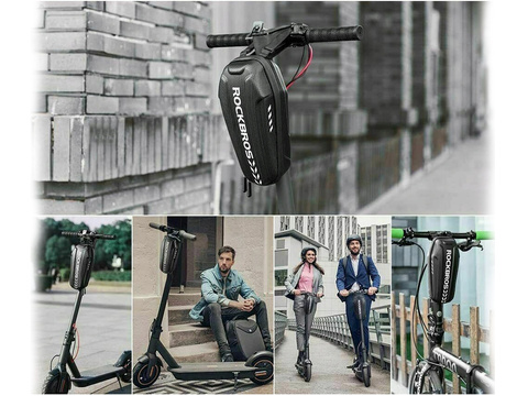 Wasserdichte Tasche Rollertasche RockBros B62 Rahmenhalter Schwarz