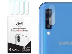 4x 3mk Flexibles Glas für Kameraobjektiv für Samsung Galaxy A70 / A70S
