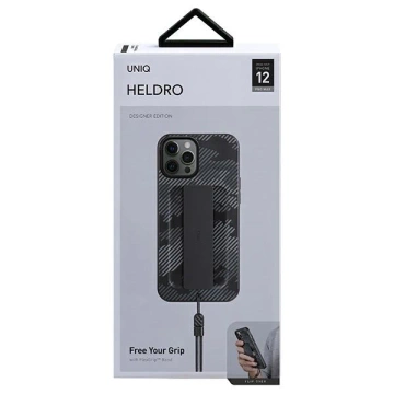 UNIQ Heldro Hülle für iPhone 12 Pro Max 6.7" Black Camo/Charcoal Camo Antimikrobiell