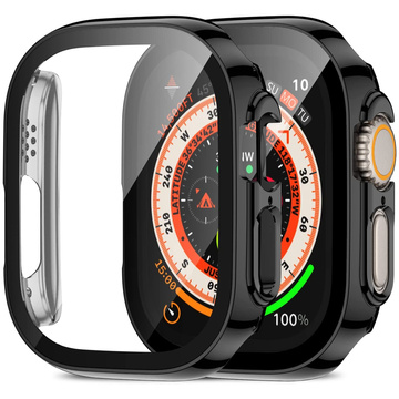 Obudowa ochronna z szkłem Alogy Protector Case 2w1 nakładka etui do Apple Watch Ultra 49mm Czarna