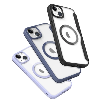 Dux Ducis Skin X Pro Hülle für Apple iPhone 15 Plus Magnetische MagSafe Flip Cover – Blau