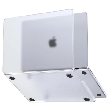 Schutzhülle für Apple MacBook Air 13,6" - M2/M3 2022/2023/2024/2025, Alogy AirGuard™ Flexible Hülle, Matt Transparent Weiß