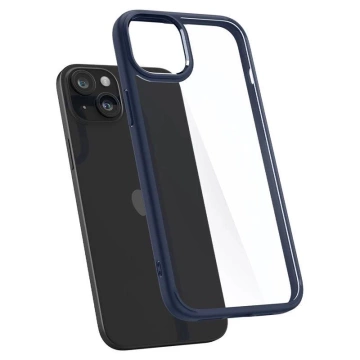 Etui Spigen Crystal Hybrid do Apple iPhone 15 Plus - przezroczysto-niebieskie
