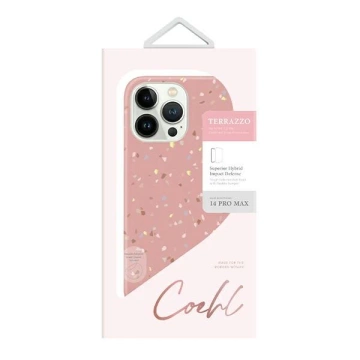 UNIQ Hülle Coehl Terrazzo iPhone 14 Pro Max 6.7" Rosa/Korallenrosa