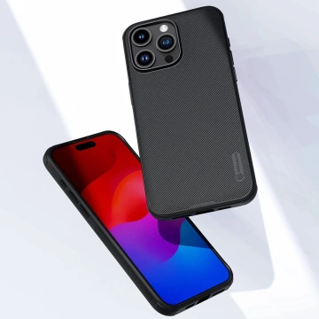 Nillkin Super Frosted Shield Pro Magnetische Hülle für iPhone 15 Pro – Schwarz