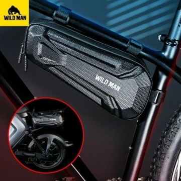 Wildman XT9 XL Fahrradtasche Rahmentasche 1,8L Wasserdicht Schwarz