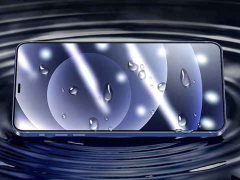 Gehärtetes Glas Full Glue x2 Rock für Apple iPhone 12/12 Pro schwarz