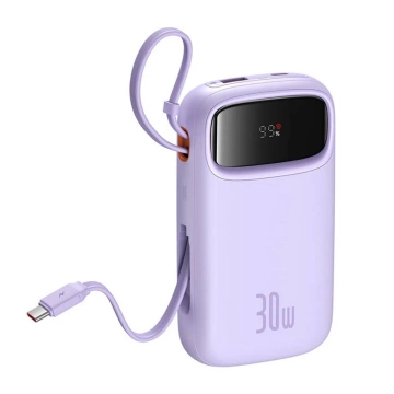 Powerbank Baseus QPow 2 20000mAh 30W 2xUSB-C Fioletowy