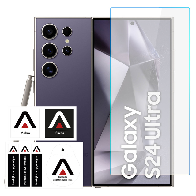 Hülle für Samsung Galaxy S24 Ultra Backcover Hybrid Clear Case Alogy Transparentes Glas