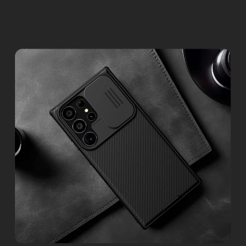 Etui Nillkin Camshield Pro für Samsung Galaxy S24 Ultra Schwarz