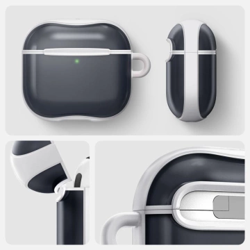 Apple AirPods 4 Hülle Spigen Classic C1 Graphit Karabiner