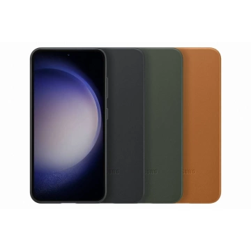 Etui na telefon Samsung Leather Cover do Samsung Galaxy S23 pokrowiec z naturalnej skóry czarne (EF-VS911LBEGWW)