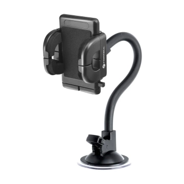 Uchwyt Samochodowy Forcell Regular 2w1 Kratka/Szyba Ramię 27 cm Czarny