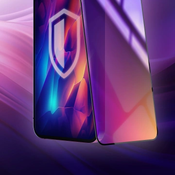 Prywatyzujące szkło hartowane na Apple iPhone 16 Pro - 3mk Rainbow Privacy