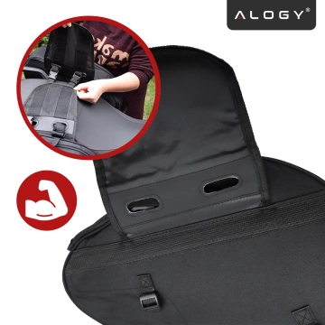 Sakwa Motocyklowa 38–58L – Torba, Kufry boczne, Sakwa na Tylne Siedzenie, Wodoodporna, Twardy Materiał, Regulowana na Motocykl – Alogy RoadPack™ Czarna