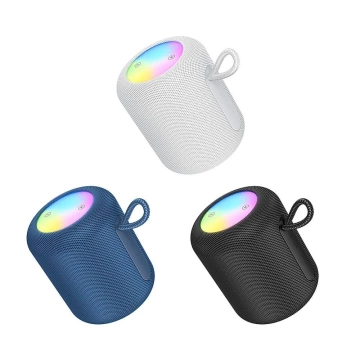 HOCO HC30 Głośnik Bluetooth 5W RGB LED Czarny Przenośny