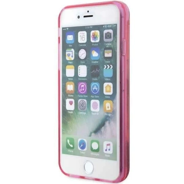 Etui ochronne na telefon Karl Lagerfeld KLHCI8LNKHCP do Apple iPhone 7/8/ SE 2020/2022 różowy/pink hardcase Glitter Karl Head