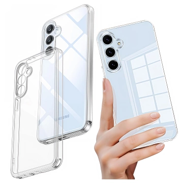 Etui do Samsung Galaxy S24 FE obudowa ochronna na telefon Alogy HybridShield™️ Case Przezroczyste + szkło hartowane