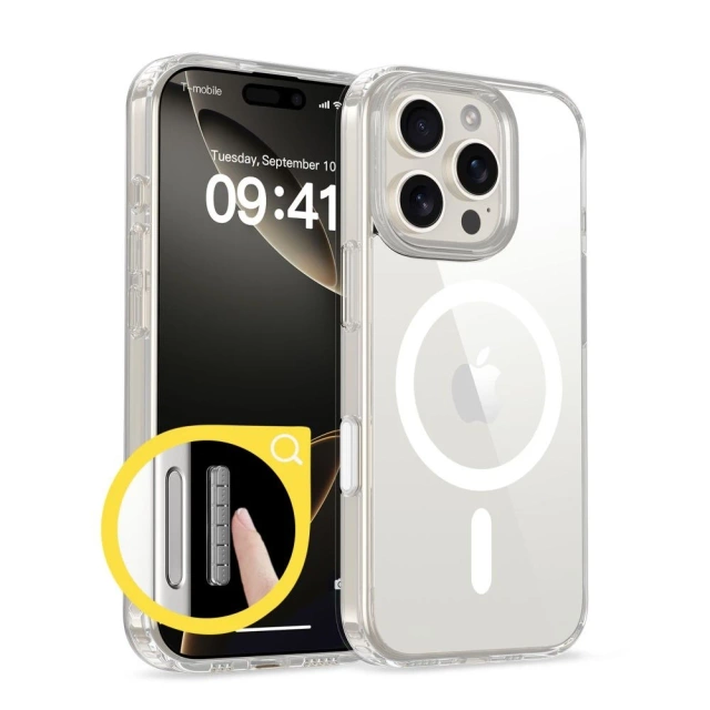 Etui Tech-Protect Flexair Hybrid MagSafe iPhone 16 Pro Clear
