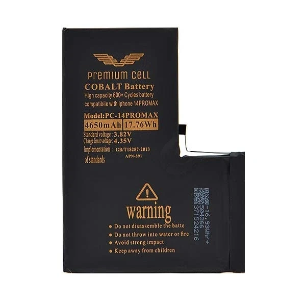 Bateria Premium Cell Cobalt iPhone 14 Pro Max 4650mAh 600 Zyklen