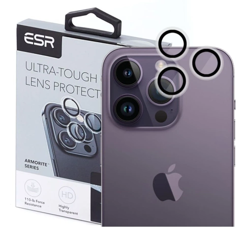 ESR Kameraobjektiv aus gehärtetem Glas für iPhone 15 Pro / 15 Pro Max, klar