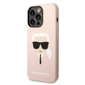 Etui Karl Lagerfeld KLHMP14LSLKHLP do iPhone 14 Pro 6,1" hardcase Silicone Karl`s Head Magsafe