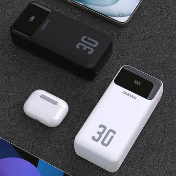 Powerbank Dudao K15MAX 30000mAh PD 22.5W z kablami Czarny