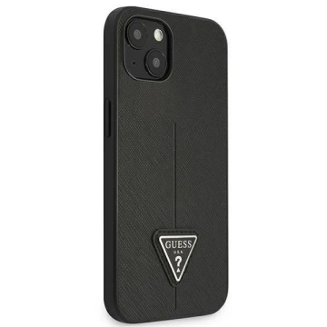 Etui Guess GUHCP13SPSATLK für Apple iPhone 13 Mini 5,4" Czarny/Black Hardcase SaffianoTriangle Logo