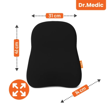 Poduszka do Samochodu pod Głowę Kark Szyję DR.MEDIC ErgoNeck™ Ergonomiczna poduszka na fotel zagłówek krzesło gamingowa do biura auta dla kierowcy pasażera