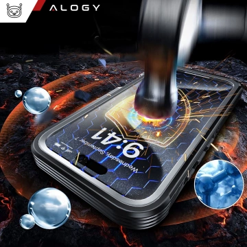 Schutzhülle für Apple iPhone 16 Pro Max Alogy Shield360 MagCase™️ mit MagSafe-Funktion, inklusive Display- und Kameraschutz, Schwarz