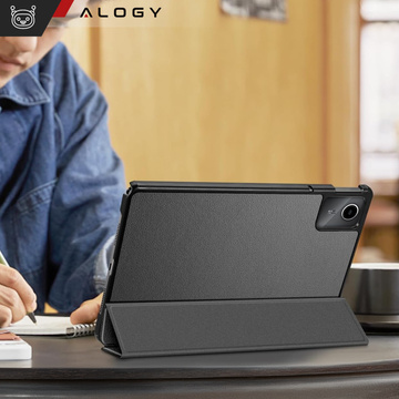 Etui do Lenovo Tab K11 / K11E 11” M11 10.95" TB330FU / TB330XU / TB331FC Book Case Cover z klapką obudowa futerał pokrowiec Alogy Szare