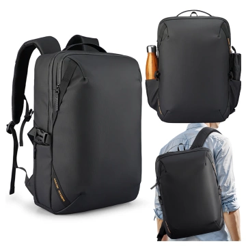 Plecak Podróżny Mark Ryden na Laptopa 15.6", Wodoodporny, Pojemny 21L, z Brelokiem na Klucze i Gwizdkiem  44 × 29 × 17 cm – Czarny