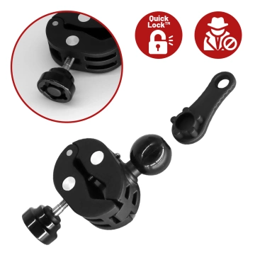 Uchwyt Motocyklowy Aluminiowy Kewig QuickLock do Kamer Sportowych telefonów 1/4 360, Stabilny z Blokadą Antywibracyjną, Szybkozaciskowy Montaż na Kierownicy lub Ramie
