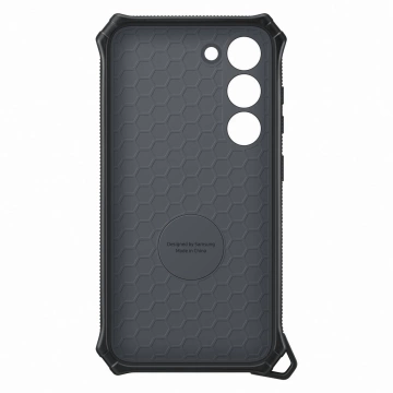 Samsung Rugged Gadget Case für Samsung Galaxy S23 gepanzerte Hülle Ringhalter Ständer grau